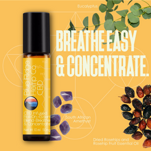 Load image into Gallery viewer, CBD Infused Roll-On Essential Oil Blend Breathe Easy &amp; Concentrate 10ml 50mg CBD
